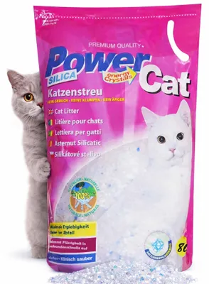 Produktbild von 4 x 8 l = 32 L Power Cat Magic Silikat Katzenstreu Powercat