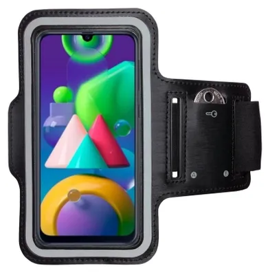 Produktbild von Armband für Samsung Galaxy M21 Sportarmband Handyhülle Tasche Fitness Jogging Lauf Handyhülle