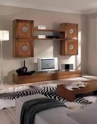 Produktbild von Wohnzimmermöbel Set Designer Wohnzimmer Braun Sideboard Wohnwand Neu