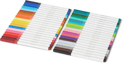 Image de Crayon de couleur effaçable, pointe polyvalente, 40 couleurs, lavable, boîte de 40 pièces, multicolore