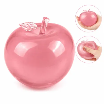 Produktbild von Niedliches Apfel-Spielzeug, Stressabbau-Spielzeug, quetschbarer Frucht-Stressball, weiches Spielzeug zum Entspannen und Fördern der Konzentration