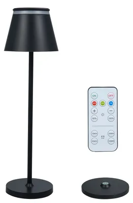 Produktbild von Neoglint LED-Tischlampe, moderne Schreibtischlampe, Touch-Steuerung, dimmbare Nachttischlampe, batteriebetriebene Leselampe mit Ladestation, einstellbare Farbtemperatur, Timerfunktion mit Fernbedienung