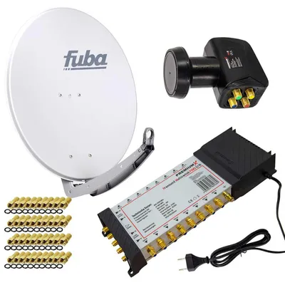 Produktbild von PremiumX SAT Anlage Fuba DAA 780 G Antenne 5/16 Multischalter LNB F-Stecker