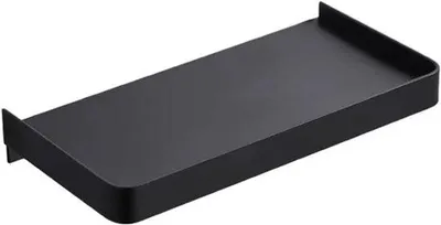 Produktbild von Famanu Badregal 19 cm, selbstklebend, rostfreies Edelstahl, bohrfreie Wandmontage, schwarz