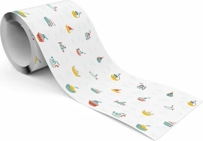 Produktbild von Muralo Selbstklebende Bordüre Tapetenbordüre bunte Boote Schiffe Wandtattoo für Kinder
