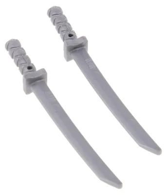 Produktbild von 2x Lego Figuren Waffe Ninja Schwert flat silber Samurai Katana 4612900 30173b