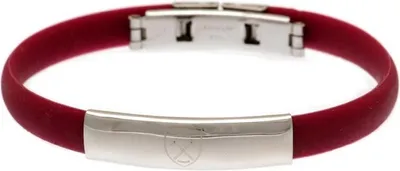 Produktbild von West Ham United FC - Wappen - Armband, Silikon BS4250 (Einheitsgröße) (Rotwein)