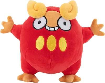 A plush toy of the Pokémon character, Flampion, is shown against a white background.