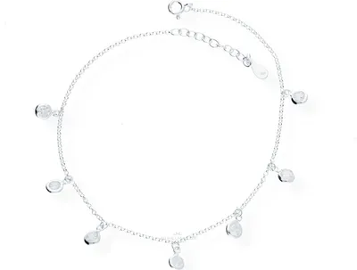Produktbild von JuwelmaLux Fußkette 925 Silber mit Zirkonia JL16-04-0353 25 cm