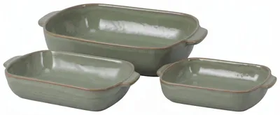 Produktbild von Set aus 3 Steingut-Auflaufformen zum Backen, 3,75 l / 2 l / 1 l