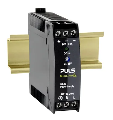 Immagine prodotto di PULS MiniLine ML30.241 Alimentatore switching per guida DIN, alimentatore DIN 24 V/DC / 1,3 A / 30 W (ML30.241)