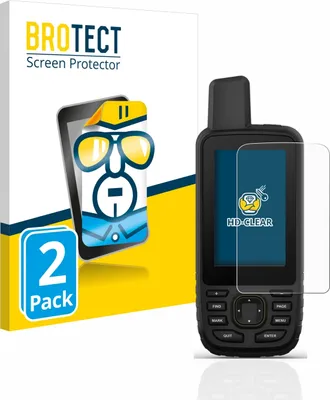 Produktbild von 2x Für Garmin GPSMAP 67 Schutzfolie BROTECT Displayschutz Display Schutz Folie Klar Transparent