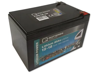 Produktbild von Q-BATTERIES Lithium Akku 12-18 12,8V, 18Ah 230,4WH LiFePO4 Batterie