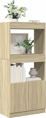 Produktbild von "2026 Promotion" Highboard - Büroregal - Sonoma-Eiche 63x33x140 cm Holzwerkstoff - Wohnzimmerschrank CC31471