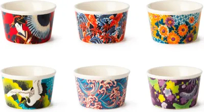 Zdjęcie produktu dla Excelsa zestaw 6 misek Kimono porcelana 9x5x9 cm kolorowy