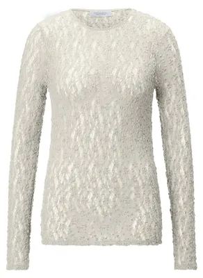 Produktbild von Rich & Royal Jersey Lace Longsleeve pearl white L