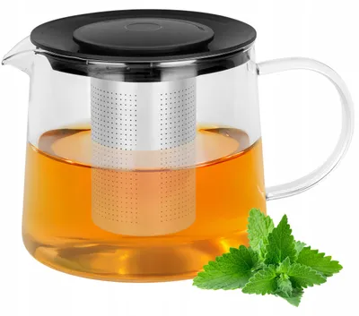 Produktbild von Kanne mit Teebereiter für Tee und Kräuter-Borosilikatglas 1,5 l, Sieb SUS304