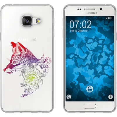 Produktbild von PhoneNatic Case kompatibel mit Samsung Galaxy A5 (2016) A510 Silikon-Hülle Floral Fuchs M1-5
