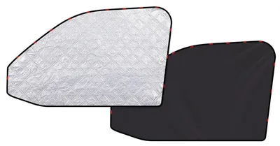 Immagine prodotto di Schermo parasole per parabrezza per VW T5 T6, tappetino termico per cabina di guida in 3 pezzi, realizzato in feltro di alluminio con protezione UV, pieghevole