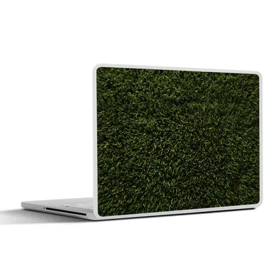 Produktbild von MuchoWow® Laptop Aufkleber Sticker Cover Draufsicht auf ein Stück Gras 32.5x23.5 cm - Sticker für Laptop - Selbstklebend
