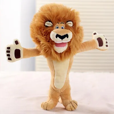 Obrázok produktu pre Roztomilé Cartoon Madagaskar Lion Plush Toy Creative Doll Brown