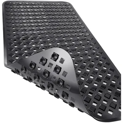Immagine prodotto di Tappetino antiscivolo extra lungo per vasca da bagno, con ventose, 88 x 40 cm, colore nero
