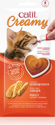 Productafbeelding van Catit Creamy Kip, 4-stuks verpakking