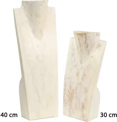 Produktbild von Schmuckhalter Schmuckständer Schmuck Ketten Halskette Büste Holz Kettenhalter Kettenständer, Größe:30 cm, Farbe:i2