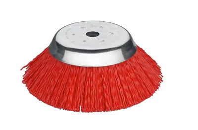 Obrázok produktu pre Okrúhla kefa pre krovinorez 180 x 25,4 kužeľa, štetiny 1,6 mm z polypropylénu