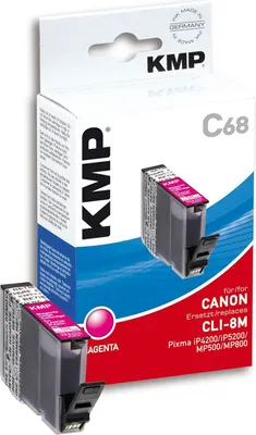 Produktbild von KMP Tintenpatrone kompatibel für Canon CLI-8M, magenta