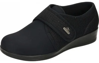 Produktbild von FLY FLOT stretch Hauschuhe schwarz in Gr. 36