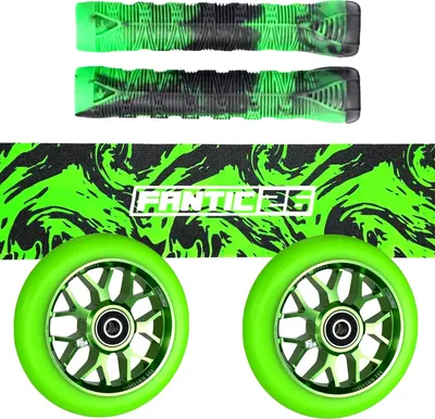 Produktbild von Fantic26 Stunt Scooter Ersatzteile Bundle Swirl Schwarz/Grün