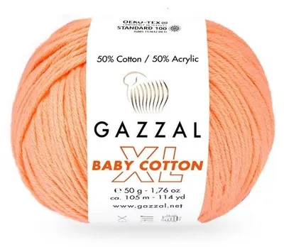 Obrázek produktu pro Příze Gazzal Baby Bavlna XL 3465, barva "meruňka" - pro pletení a háčkování