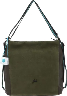 Produktbild von Gabs Leder Schultertasche Rucksack Aissa TG Momu Black Shoulder Bag Verde Oliva olivgrün