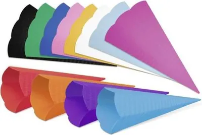 Produktbild von 3D-Schultüten,68Cm Hoch,5St.hellblau