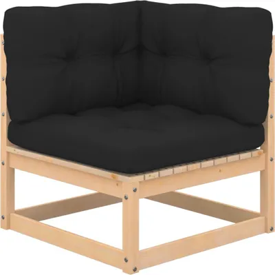 Produktbild von vidaXL 4-tlg. Garten-Lounge-Set mit Kissen Massivholz Kiefer