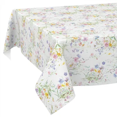 Produktbild von Wasserabweisende Tischdecke mit Blumenmuster 140 x 140 cm für den Garten