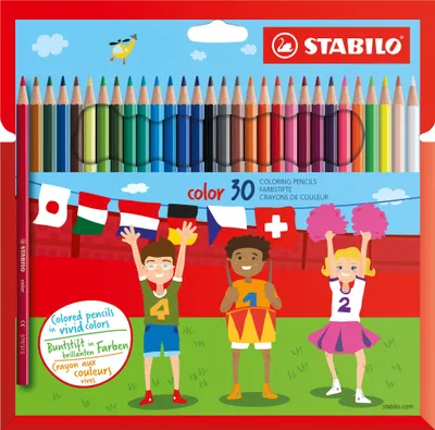 Produktbild von STABILO farebné ceruzky farebné, šesťhranné, krabička 30 ks