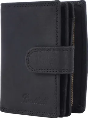 Produktbild von Benthill Damen Geldbörse Echt Leder - Geldbeutel mit RFID Schutz - Portemonnaie mit viele Kartenfächer - Echtleder Vintage Damenbörse inkl. Geschenkbox