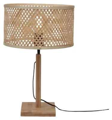 Produktbild von GOOD&MOJO Tischlampe Java rechteckig 32x18 Natur