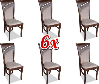 Zdjęcie produktu dla Garnitur Küchen Wohnzimmer Esszimmer Set Designer Stuhl Set 6x Stühle Polster