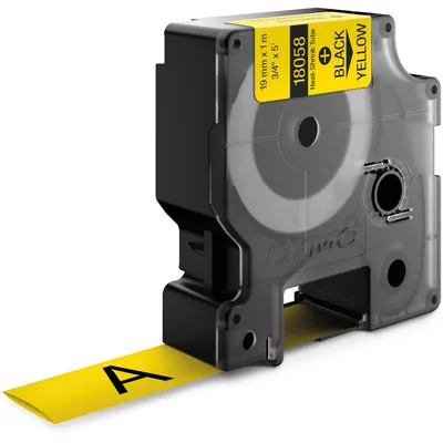 Image de DYMO 18058 ruban d'étiquette Noir sur jaune
