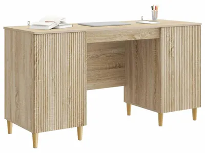 Obrázek produktu pro vidaXL Psací stůl Sonoma dub 142,5 x 50 x 75 cm dřevotřísková deska