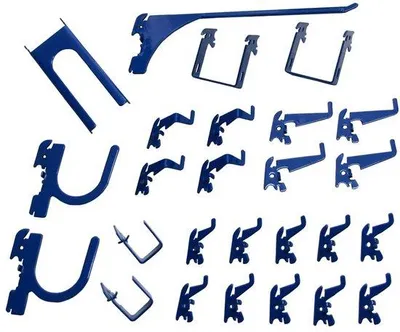 Produktbild von Wandplattenhalter mit Schlitzen, Luxus-Haken, dunkelbraun, Büro