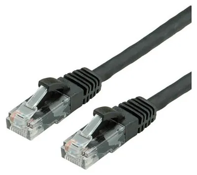 Produktbild von VALUE Patchkabel Cat.6A (Class EA) UTP, schwarz, 7 m