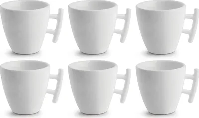 Immagine prodotto di Tazza da caffè BonBistro Yong Squito 170 ml - Bianco - Confezione da 6 pezzi