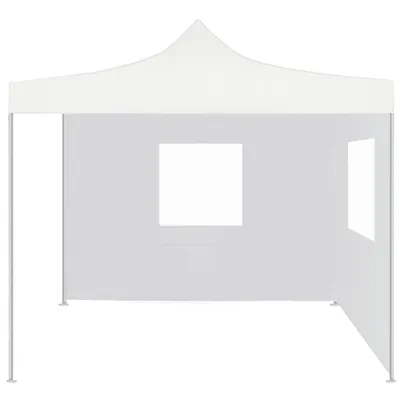 Immagine prodotto di Gazebo Professionale Pieghevole 2 Pareti 3x3 m Acciaio Bianco