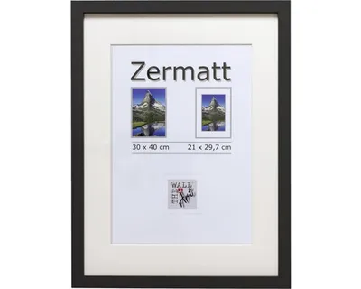 Produktbild von Bilderrahmen MDF Zermatt schwarz 30x40 cm