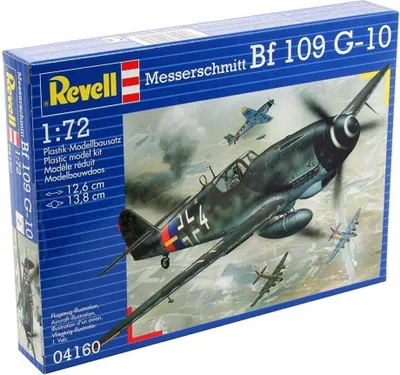 Produktbild von Revell Messerschmitt Bf 109 G-10, Starrflügelflugzeug-Modell, Montagesatz, 1:72, Messerschmitt Bf 109 G-10, Kunststoff, Second World War