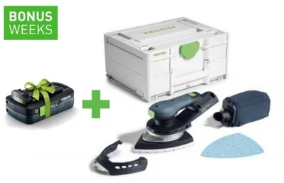 Produktbild von Festool Akku-Deltaschleifer DTSC 200-Basic, incl. Zubehör, Systainer
